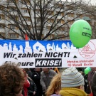Transparent "Wir zahlen nicht für eure Krise"